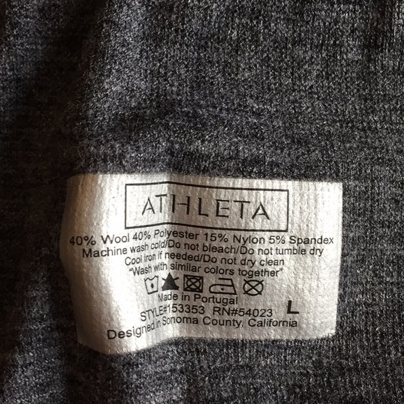 Athleta Wool Blend Base Layer Size Large - Picture 2 of 3
